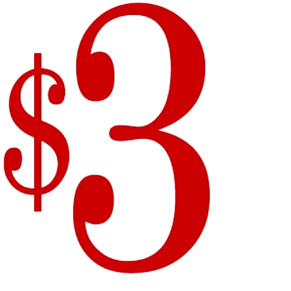 3$ items!!! Bundle and get a discount on top of the deal!